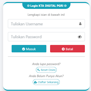 Register PGRI Asahan - Persatuan Guru Republik Indonesia Cabang Asahan